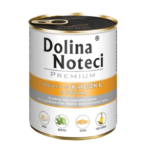 Karma mokra dla psa BOGATA W KACZKĘ 800 g Dolina Noteci