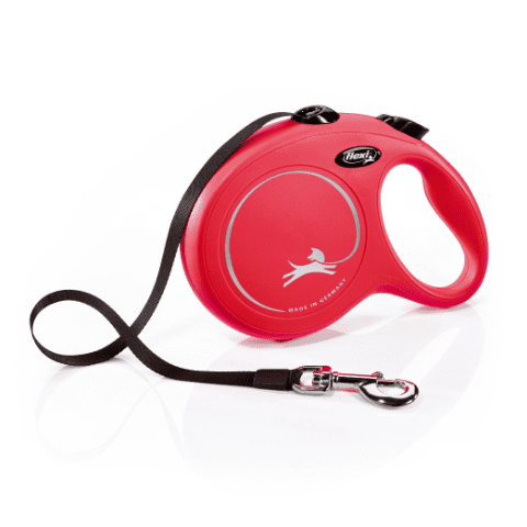 Smycz automatyczna NEW CLASSIC L 5&nbsp;m taśma czerwona FLEXI