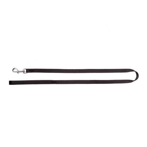 Smycz pojedyncza z taśmy PP 2,5 cm dł. 120 cm czarna