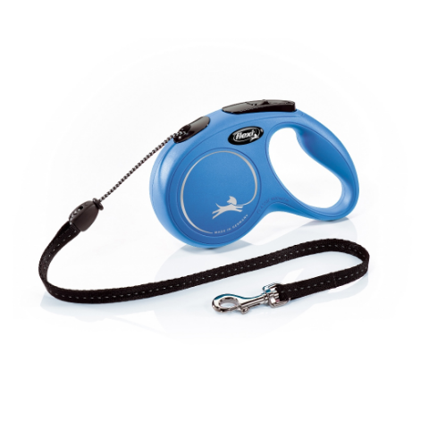 Smycz automatyczna NEW CLASSIC linka M&nbsp;5 m niebieska FLEXI