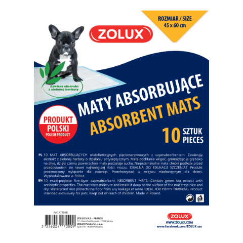 Maty absorbujące 45&nbsp;x&nbsp;60 cm - 10&nbsp;sztuk