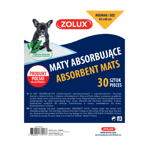 Maty absorbujące 40 x 60 cm - 30 sztuk