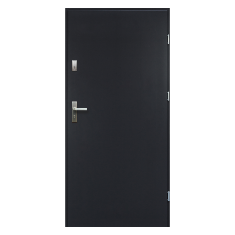 Drzwi zewnętrzne ARTEMIDA pełne antracyt 80 lewe RADEX