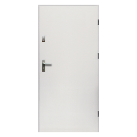 Drzwi zewnętrzne ARTEMIDA pełne białe 80 lewe RADEX