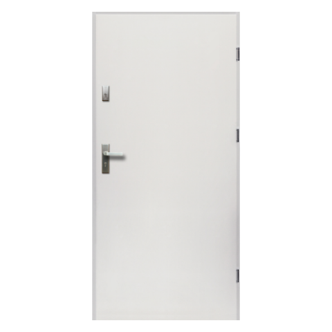 Drzwi zewnętrzne ARTEMIDA pełne białe 80 prawe RADEX