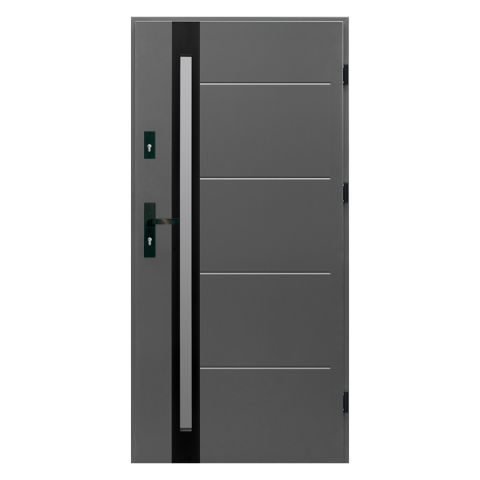 Drzwi zewnętrzne Magma antracyt 90 cm prawe Splendoor