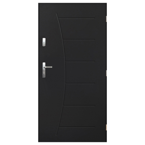 Drzwi zewnętrzne Verde antracyt 80 prawe
