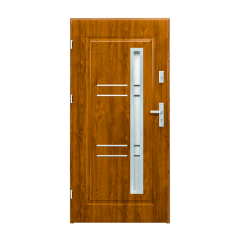 Drzwi zewnętrzne Opal złoty dąb 90 cm lewe Splendoor