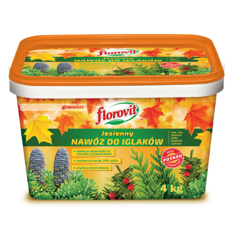 Jesienny nawóz do iglaków wiadro 4 kg Florovit