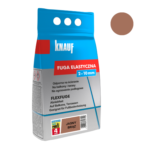 Fuga elastyczna 1,5 kg jasny brąz Knauf