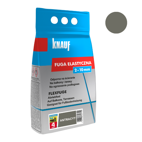 Fuga elastyczna 4 kg antracyt Knauf