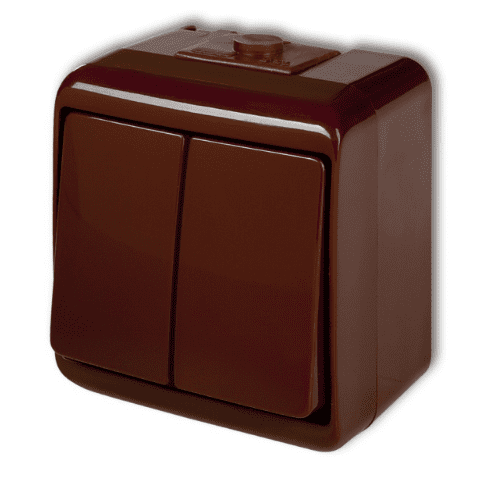 Łącznik świecznikowy, HydroLuxe brąz, natynk, IP44