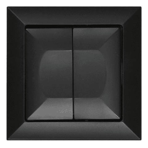 Łącznik świecznikowy czarny mat, PERŁA