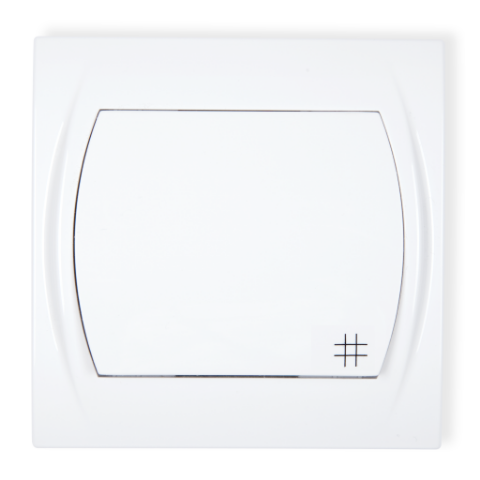 Łącznik krzyżowy Logo biały