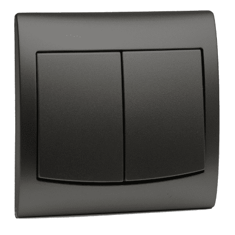 Łącznik podwójny VEGA czarny