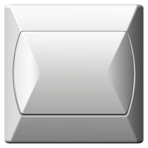 Łącznik jednobiegunowy AKCENT biały