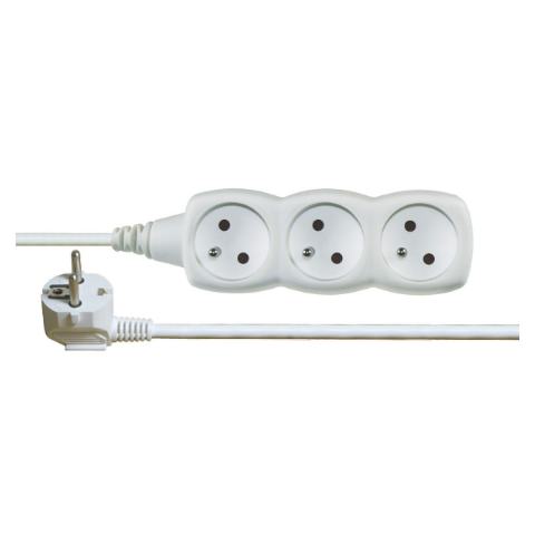Przedłużacz 3&nbsp;gniazda 2&nbsp;m