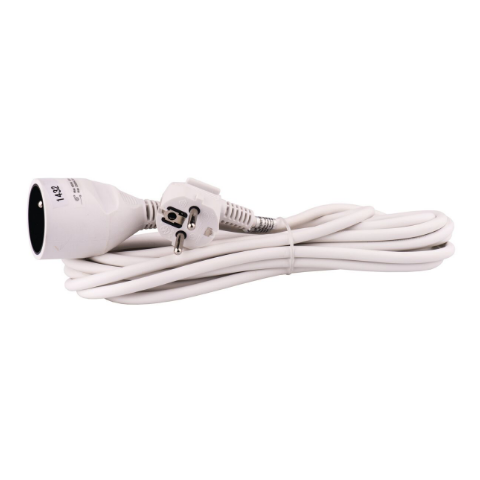 Przedłużacz 1&nbsp;gniazdo 5&nbsp;m biały