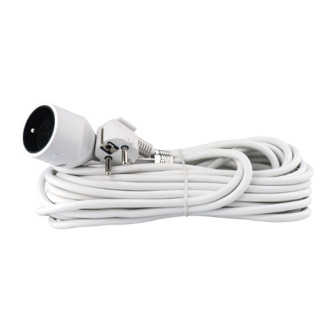 Przedłużacz 1&nbsp;gniazdo 10&nbsp;m biały