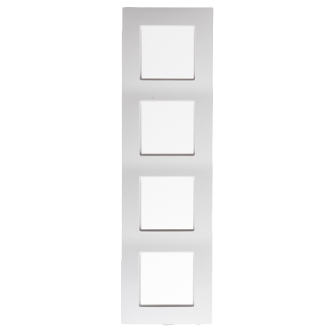 Ramka poczwórna ROSA biała