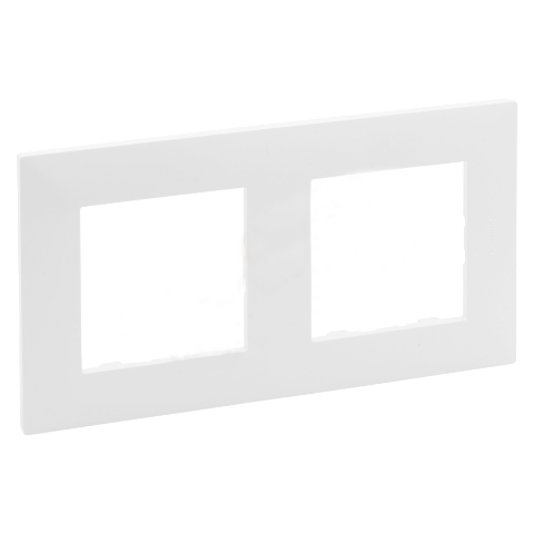 Ramka podwójna NILOE STEP biały mat