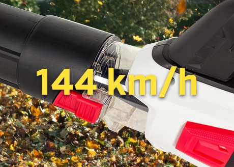 Prędkość wydmuchu powietrza 144 km/h