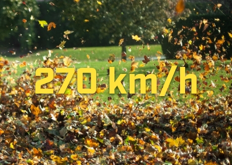 Prędkość wydmuchu powietrza 270 km/h