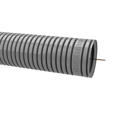 Rura karbowana RKGL 25 szara 320N z pilotem 25 mb