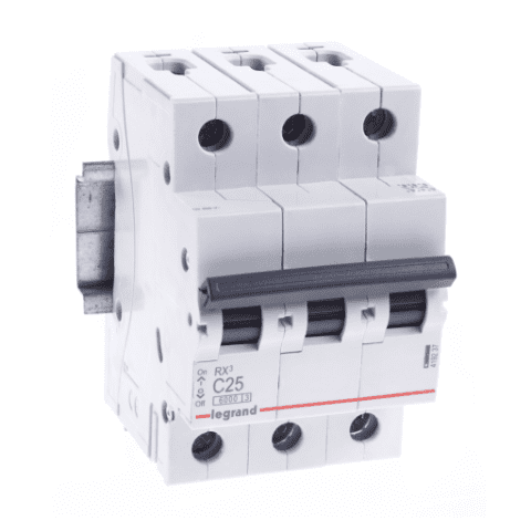 Wyłącznik nadprądowy RX 3P - C25A Legrand