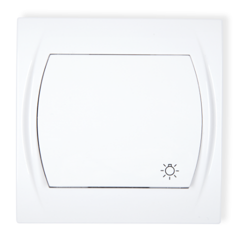 Łącznik zwierny światło Logo biały