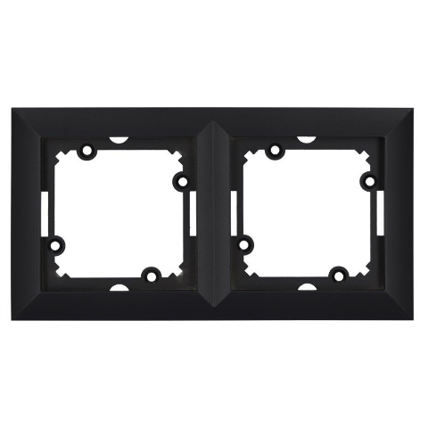 Ramka podwójna czarna, POLA