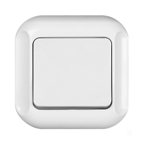 Wyłącznik zwierny dzwonek Topaz bis biały