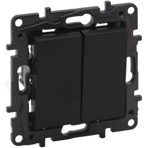 Łącznik świecznikowy NILOE STEP czarny mat