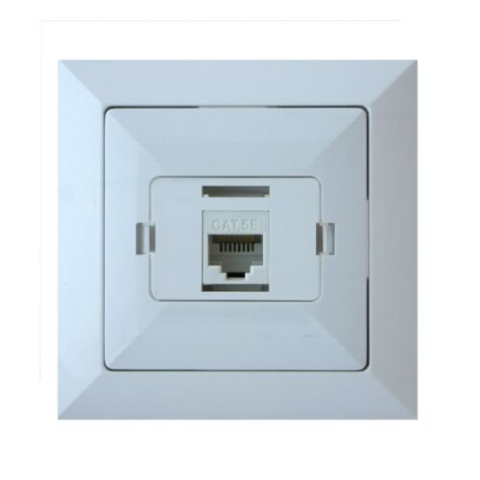 Gniazdo komputerowe Perła białe