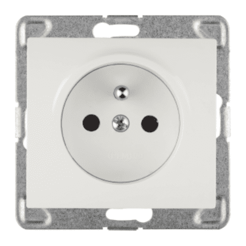 SIGMA (Biały) Gniazdo pojedyncze z/u GP-1DZ/m bez ramki