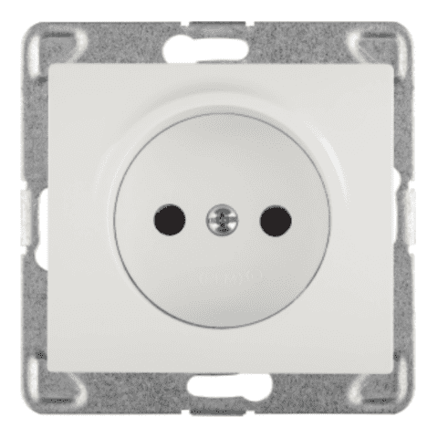 SIGMA (Biały) Gniazdo pojedyncze b/u GP-1D/m bez ramki