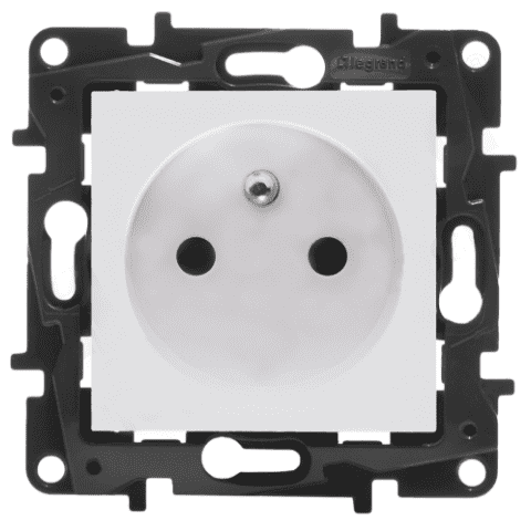 Gniazdo pojedyncze z/u NILOE STEP biały mat