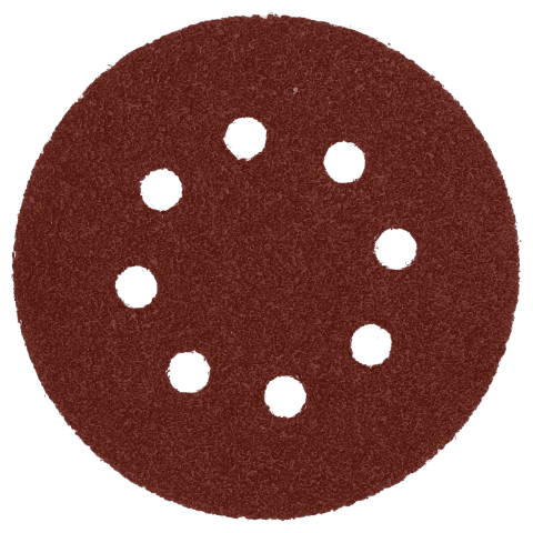 Krążek ścierny z rzepem z otworami 125 mm P40 5 szt.