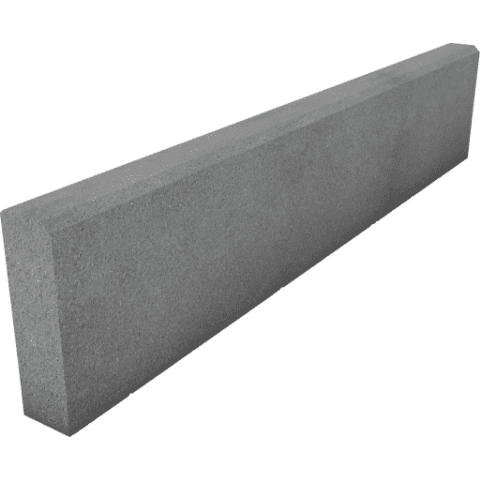 Obrzeże trawnikowe 6 x 20 x 100 cm szare