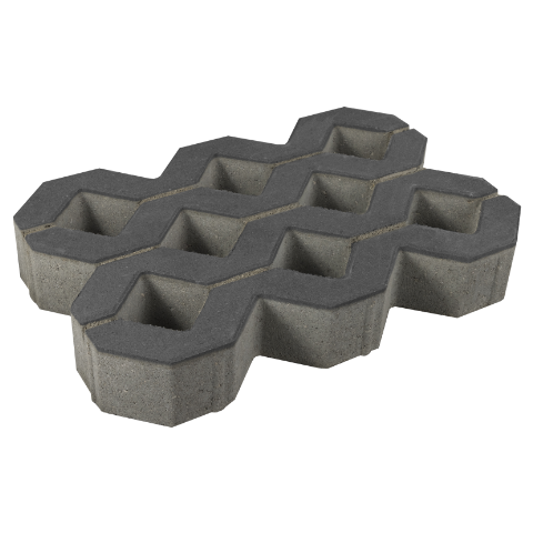 Ażur Grafit 40 x 60 x 8 cm POLBRUK