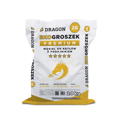 Ekogroszek PREMIUM 20 kg Dragon