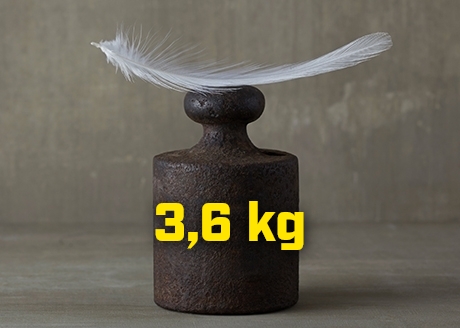 NISKA WAGA 3,6 KG