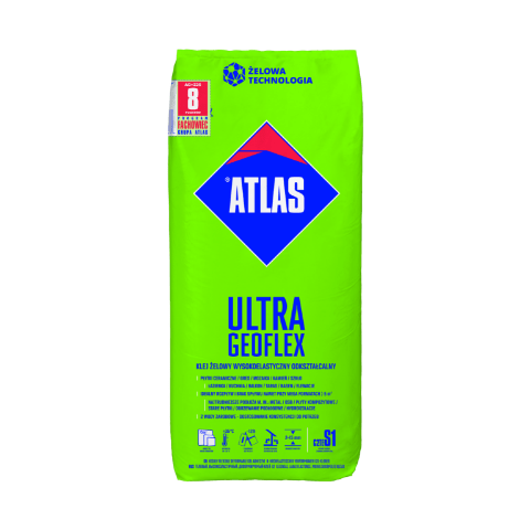 Klej żelowy wysokoelastyczny odkształcalny ULTRA GEOFLEX C2TE 22,5 kg Atlas
