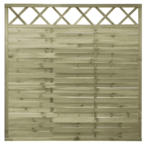 Płot lamelowy z kratką 180 x 180 cm STELMET