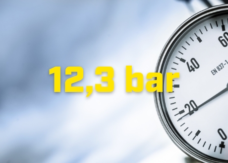 Ciśnienie 12,3 bar
