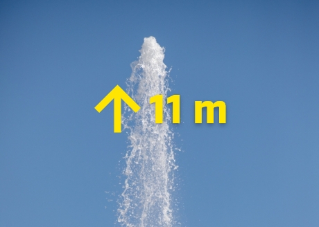 Wysokość podnoszenia cieczy maks.11 m