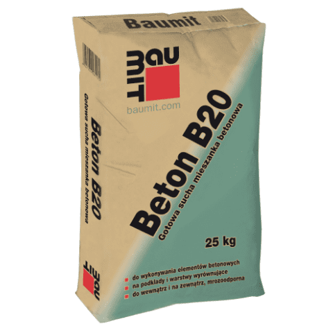 Zaprawa betonowa klasy B20 - Beton B20 - 25 kg BAUMIT