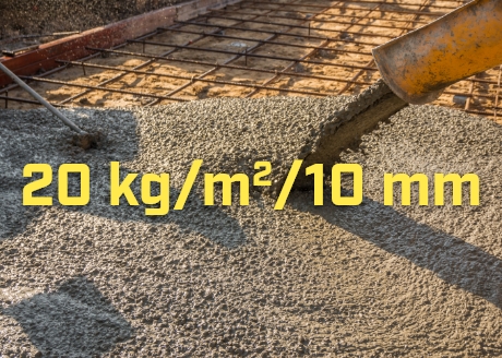 Wydajność: 20 kg/m²/10 mm grubości