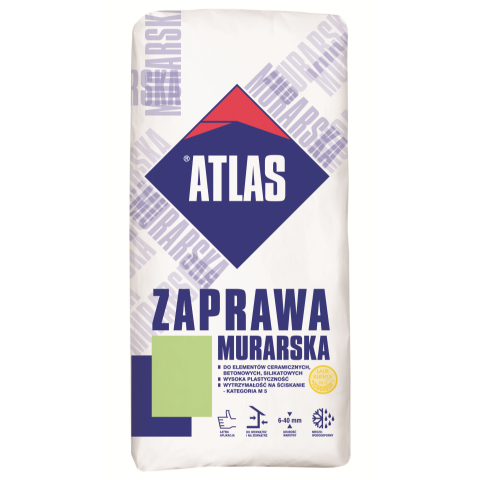 Tradycyjna zaprawa murarska ZAPRAWA MURARSKA 25 kg Atlas