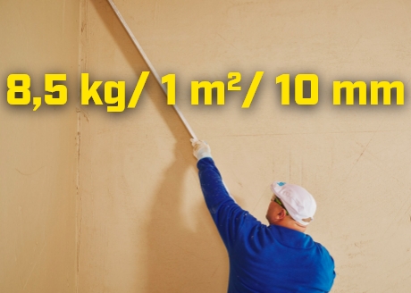 Średnia wydajność 8,5 kg /1 m²/10 mm